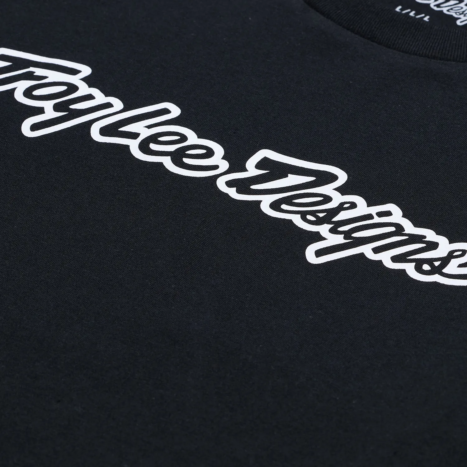 Troy Lee Designs Signature t-shirt manica lunga Black uomo