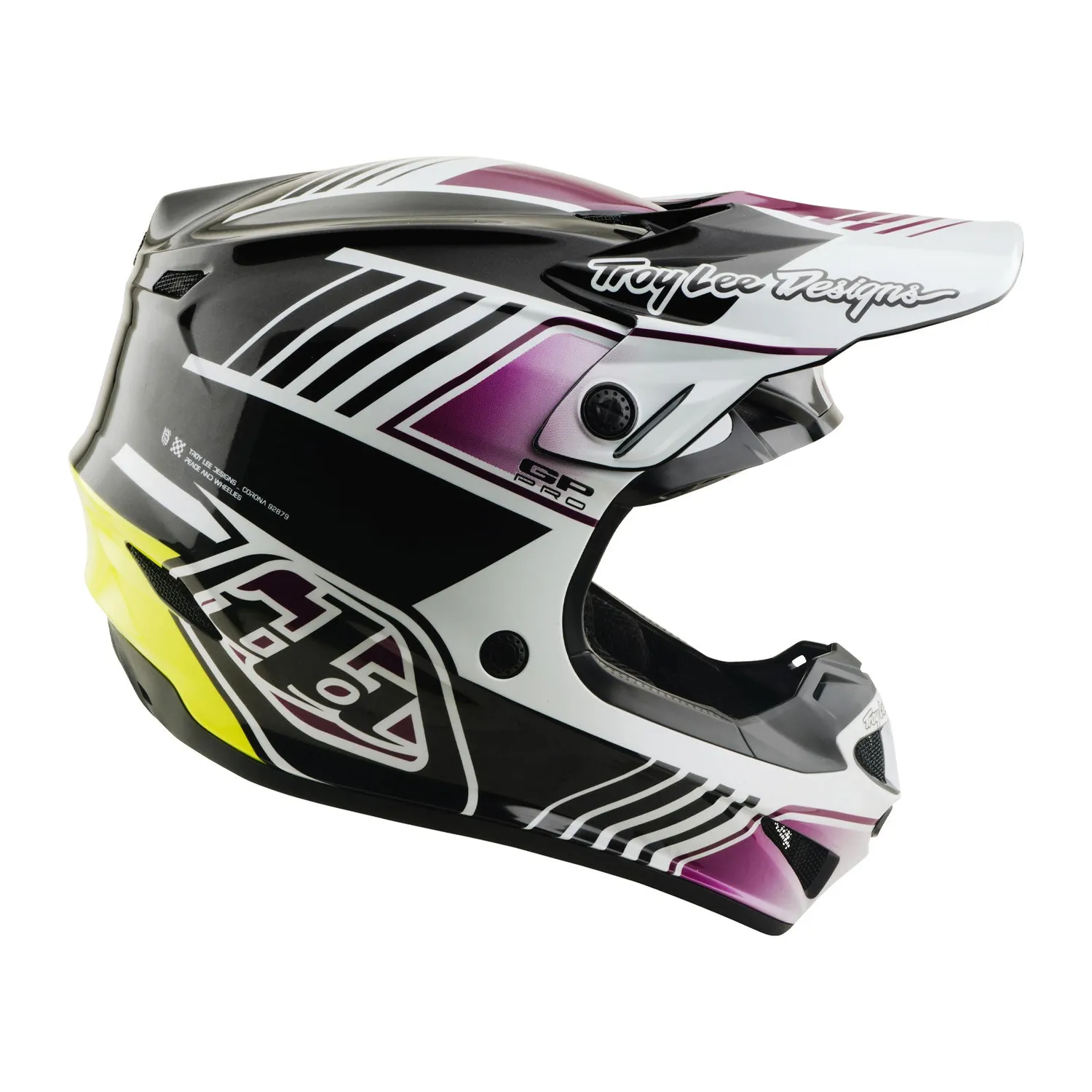 Troy Lee Designs GP Pro Segment casco moto nero MIPS leggero