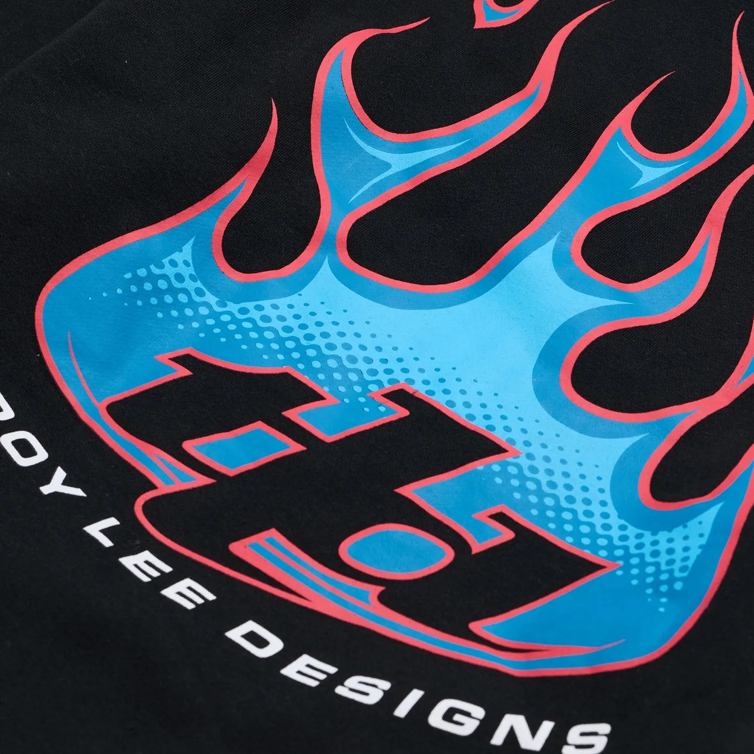 Troy Lee Designs Torched felpa nera con cappuccio