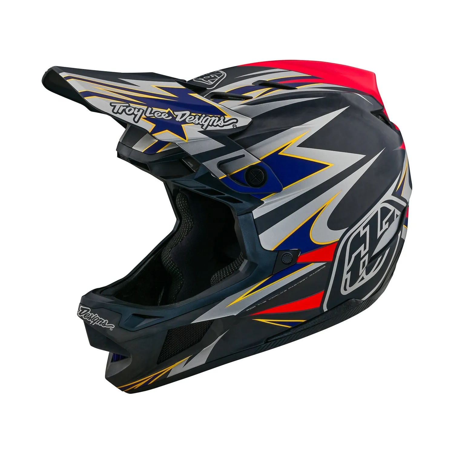 Troy Lee Designs D4 Carbon MIPS casco integrale grigio downhill