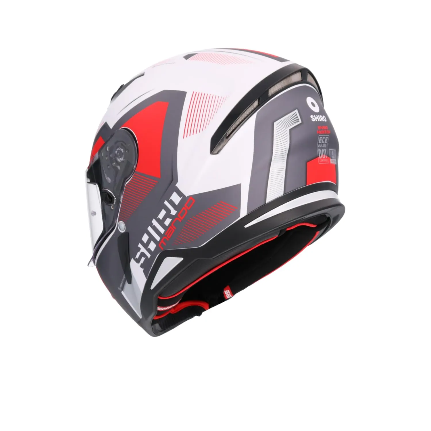 Bi Esse Cool Rider Bianco-Rosso casco integrale S