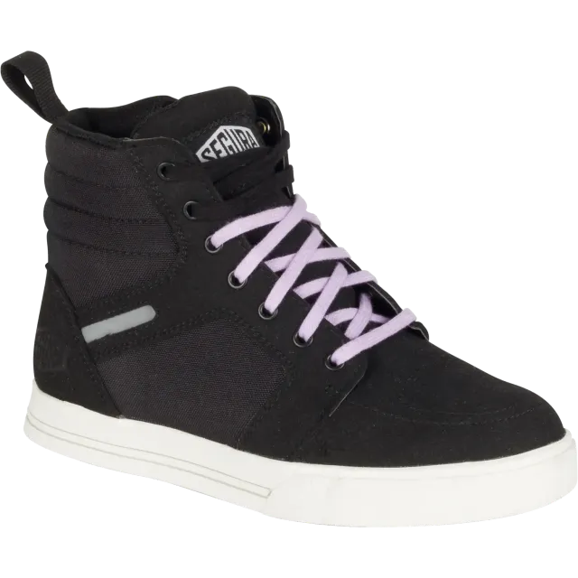 Segura Lady Santana scarpe moto donna nero lilla impermeabile