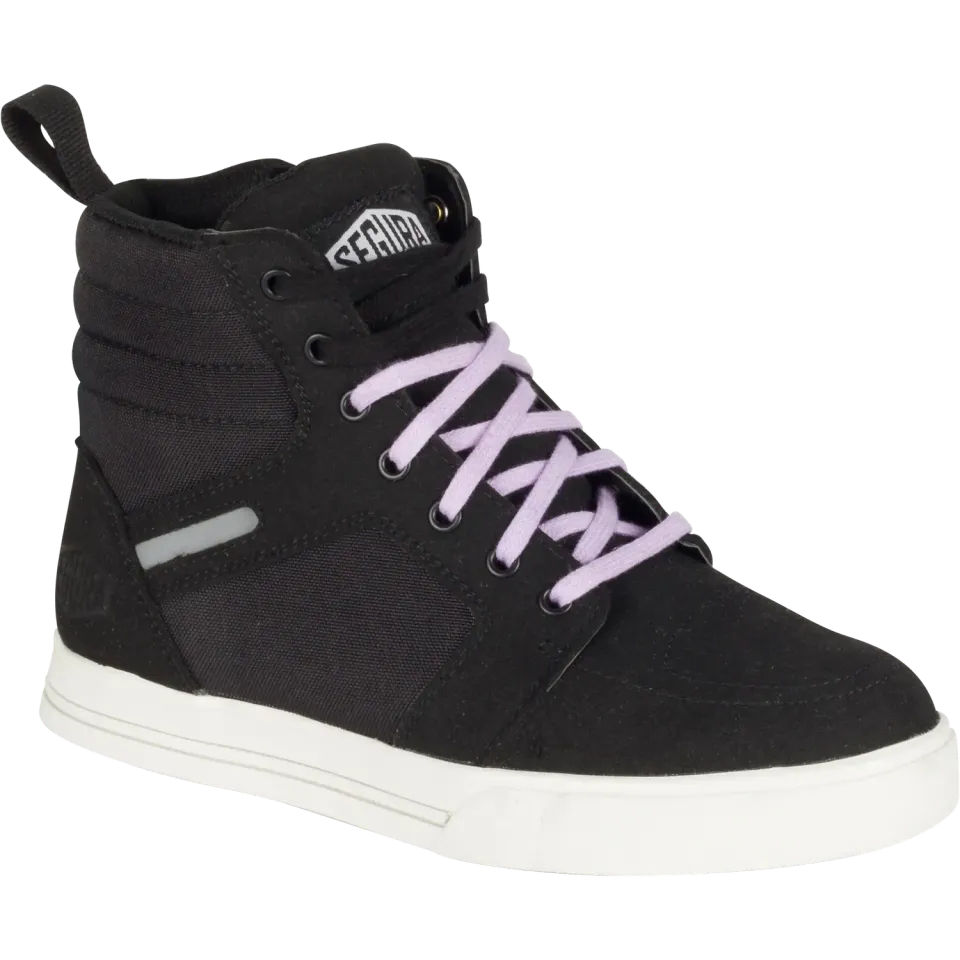 Segura Lady Santana scarpe moto donna nero lilla impermeabile