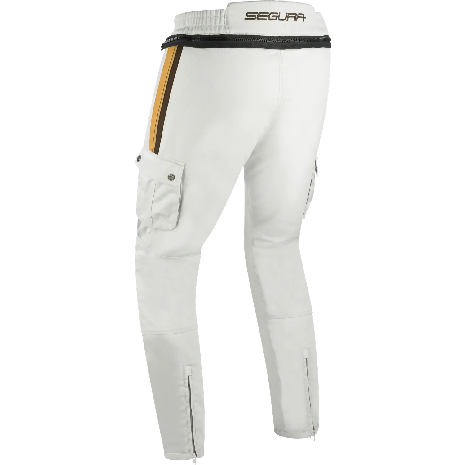 Segura Mojo pantaloni moto tessuto Grigio Marrone slim