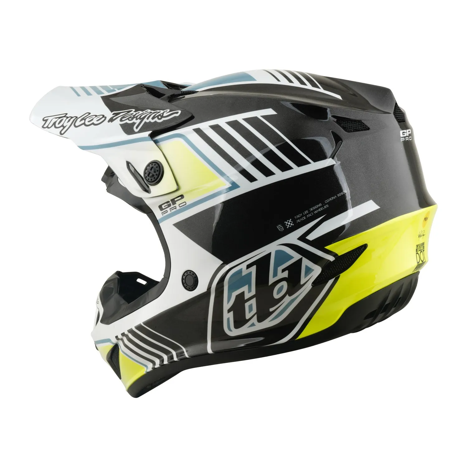 Troy Lee Designs GP Pro Youth casco moto grigio