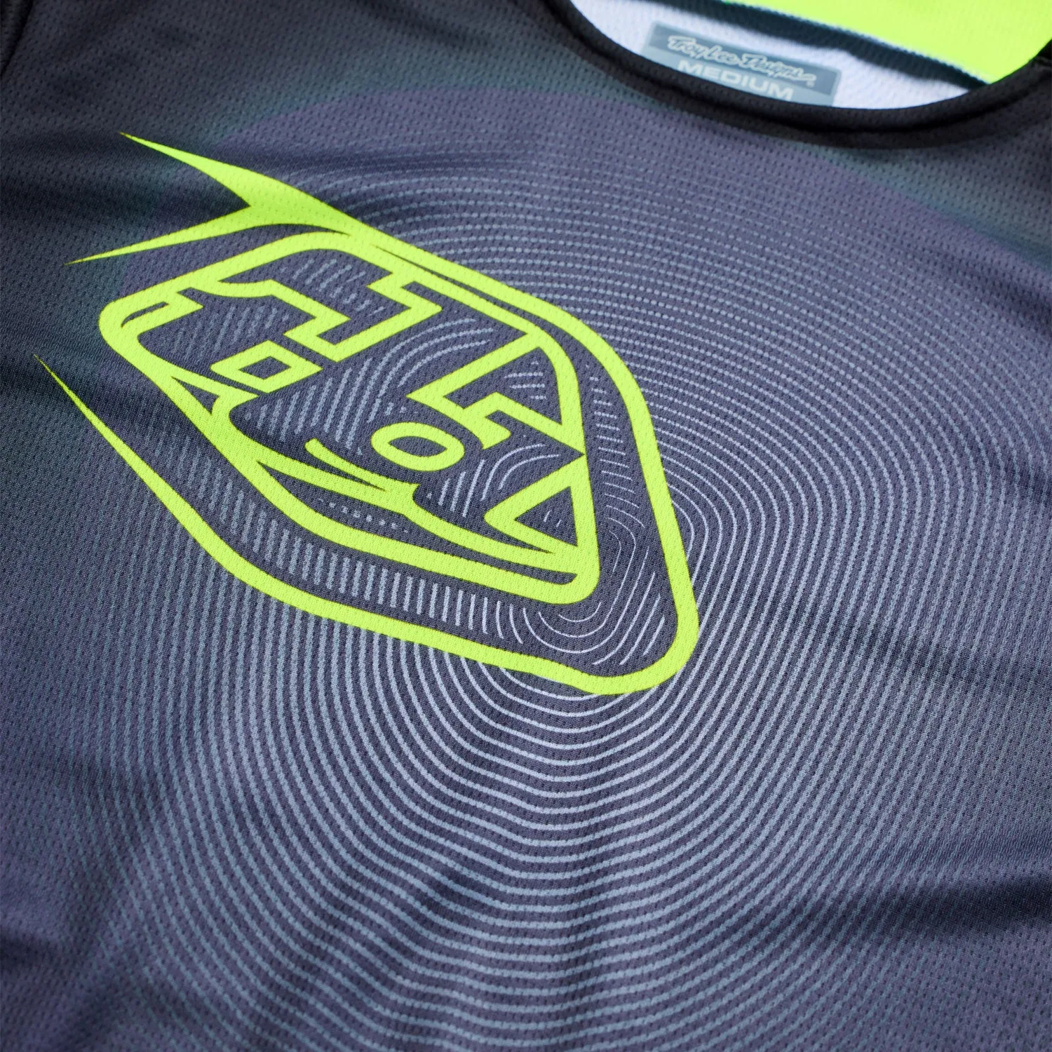 Troy Lee Designs GP Pro Imprint maglia moto grigio giallo XL
