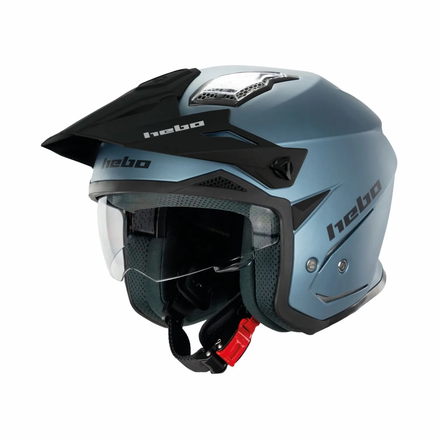 Hebo Zone 5 Duo casco trial blu opaco omologato