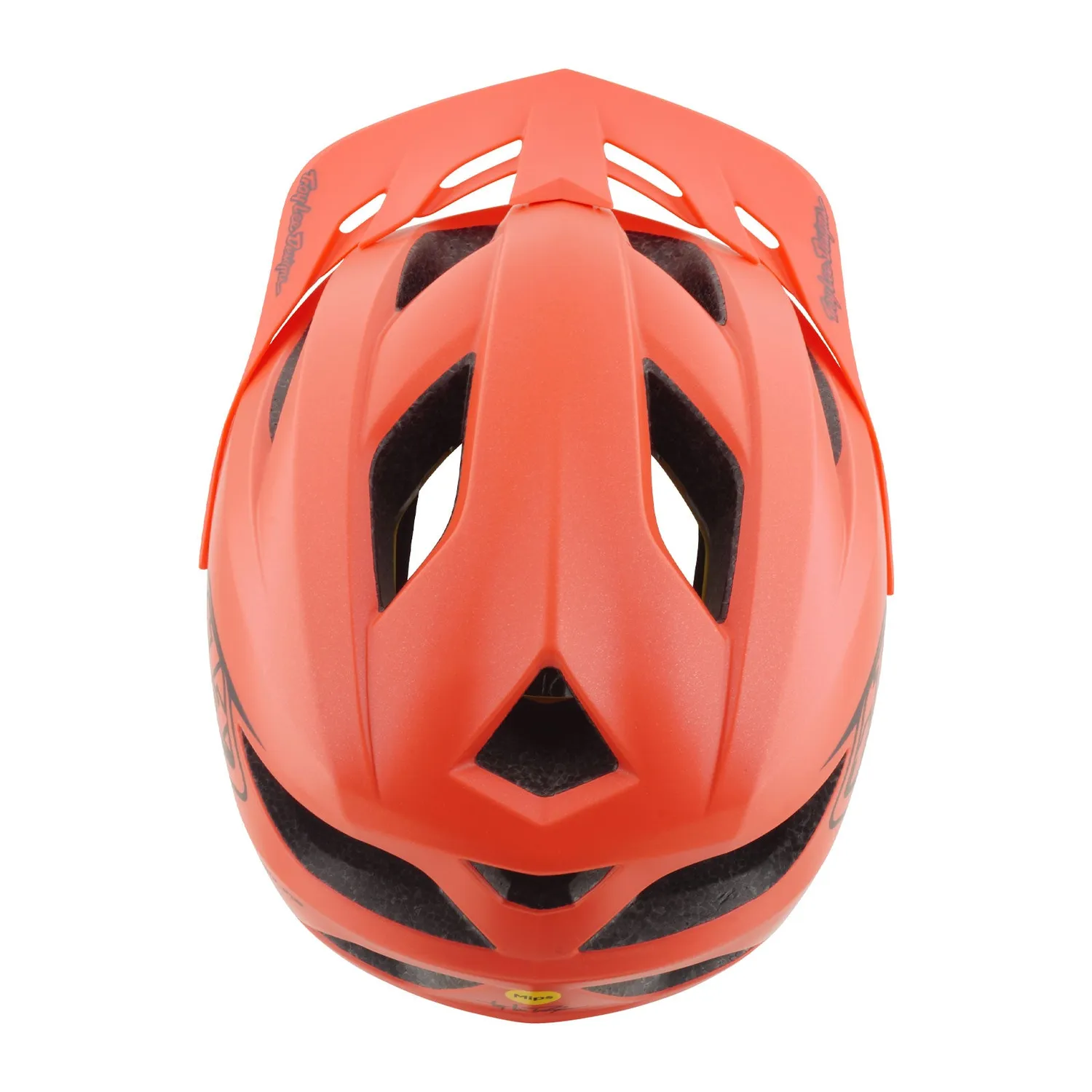 Troy Lee Designs Flowline Point casco bici bambino corallo MIPS