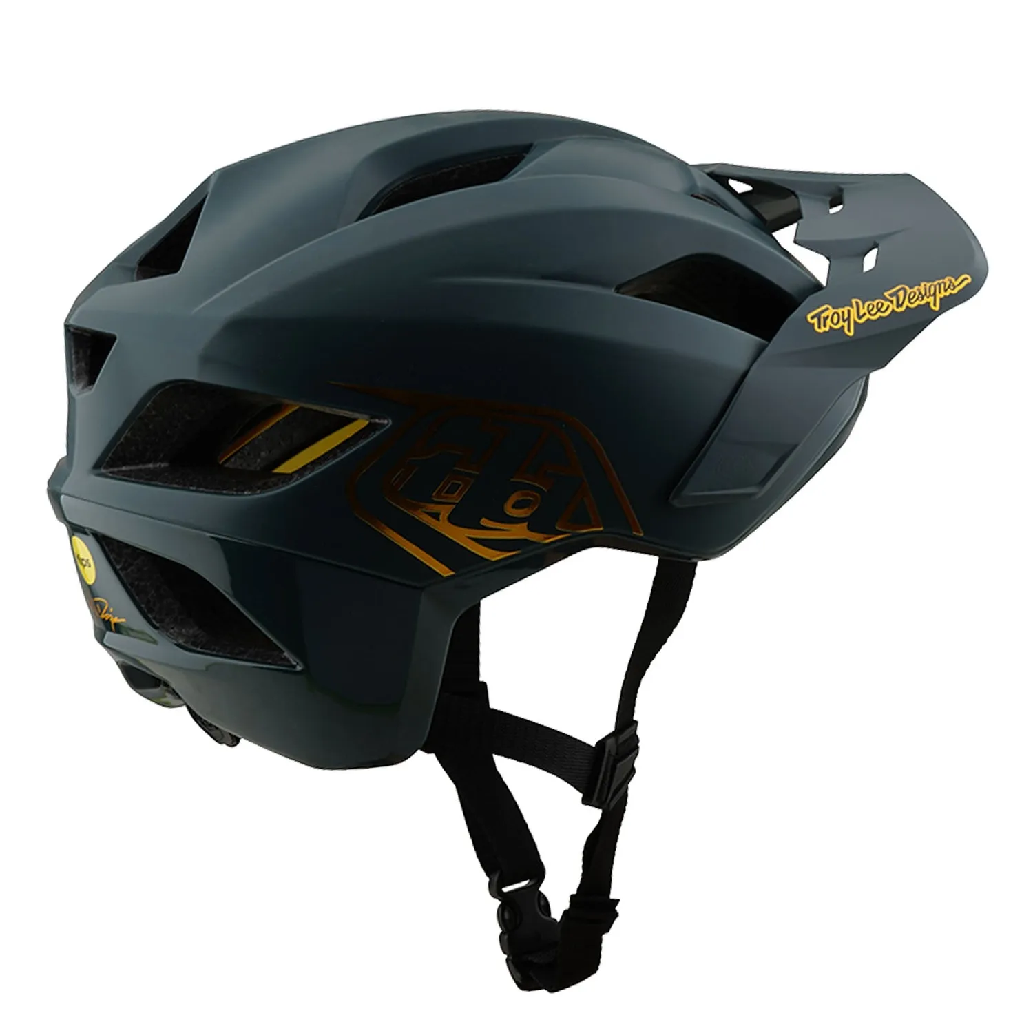 Troy Lee Designs Flowline MIPS casco bici grigio-oro 5 stelle