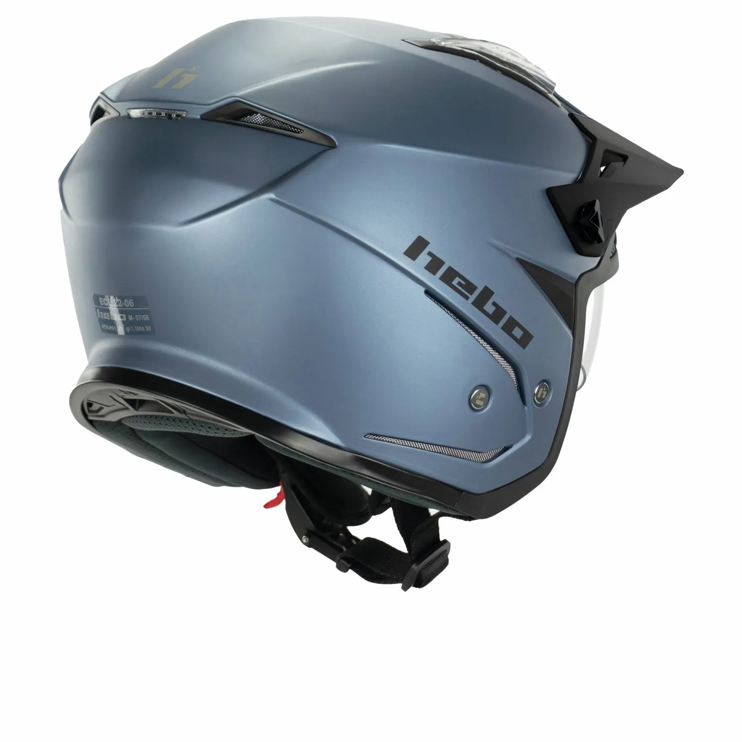 Hebo Zone 5 Duo casco trial blu opaco omologato