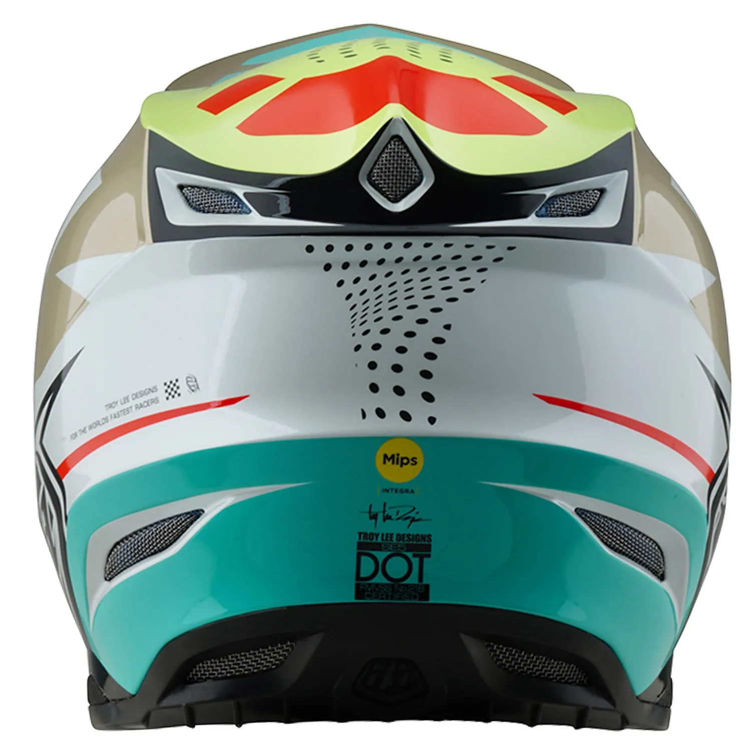 Troy Lee Designs SE5 Optic casco cross White MIPS composito