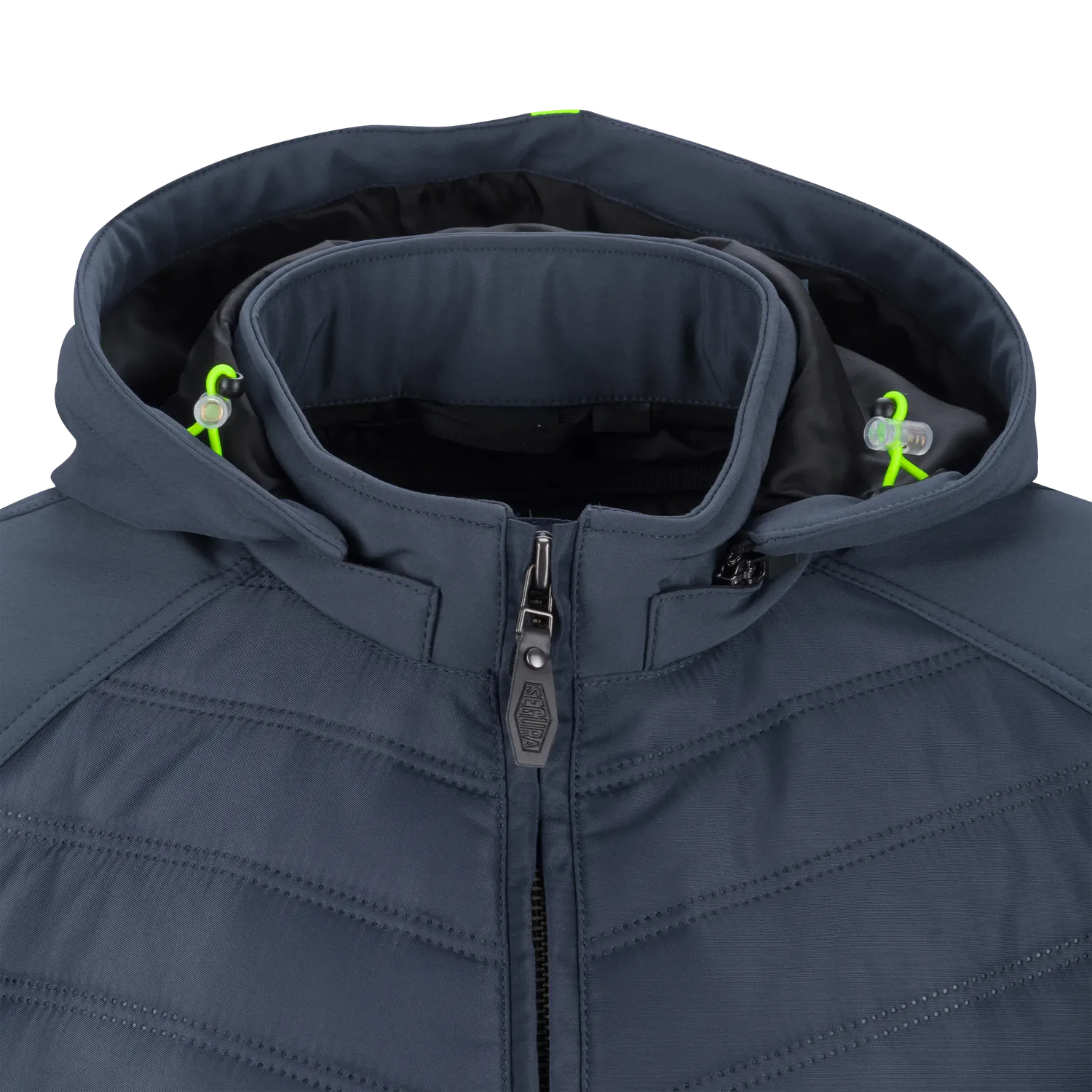 Segura Nacho 2 giacca moto uomo tessuto blu fluo