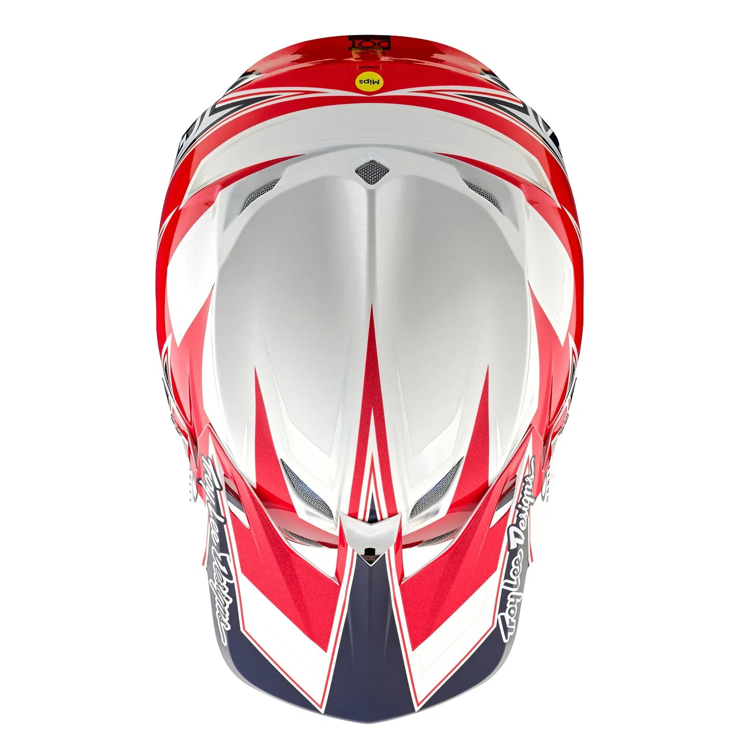 Troy Lee Designs SE5 Oakley casco moto White Blue MIPS