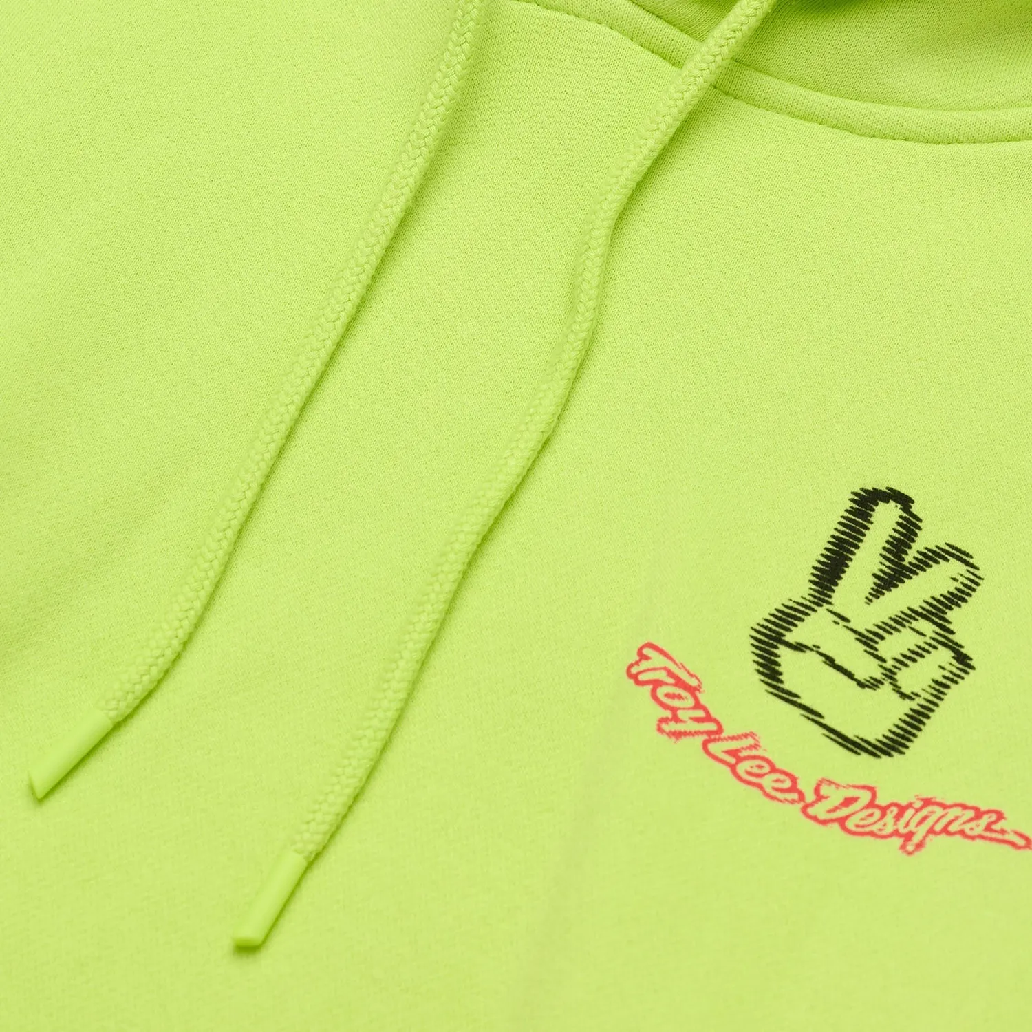 Troy Lee Designs Peace Out felpa cappuccio Giallo Fluo