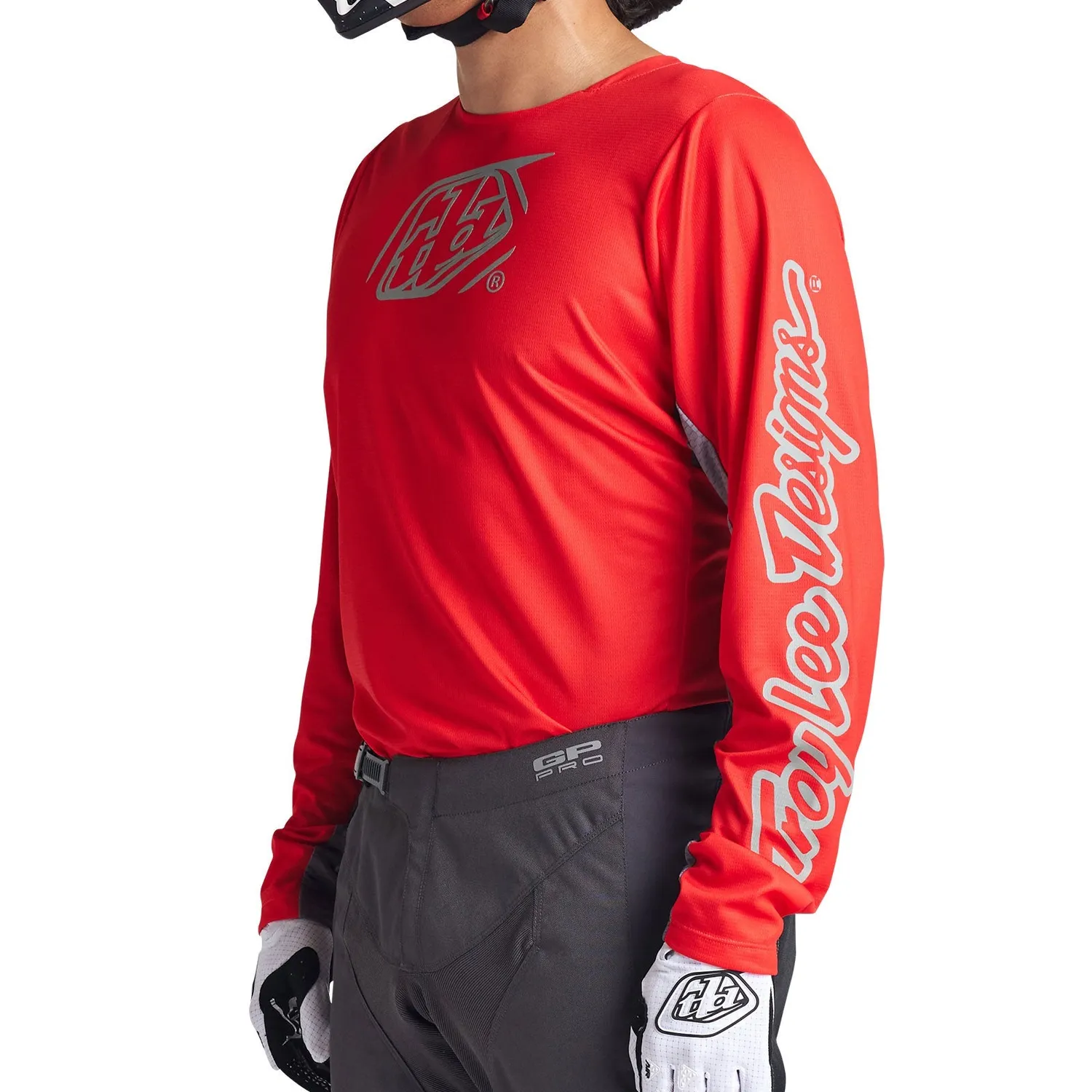 Troy Lee Designs GP Pro Icon maglia cross rosso grigio
