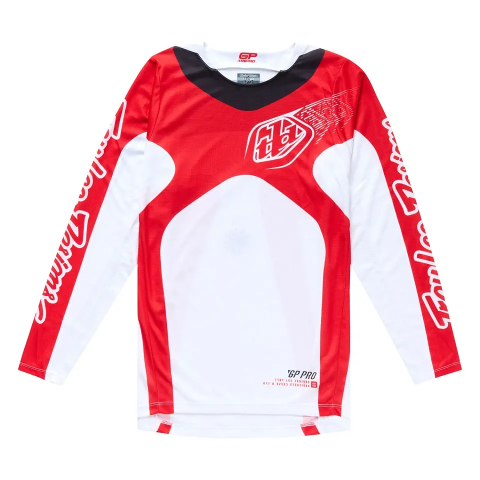 Troy Lee Designs GP Pro maglia moto frames bianco rosso