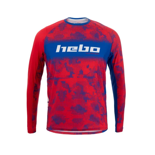 Hebo Race Pro maglia trial rossa traspirante