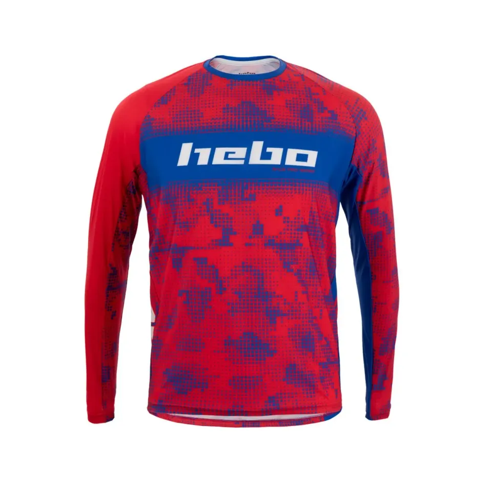 Hebo Race Pro maglia trial rossa traspirante