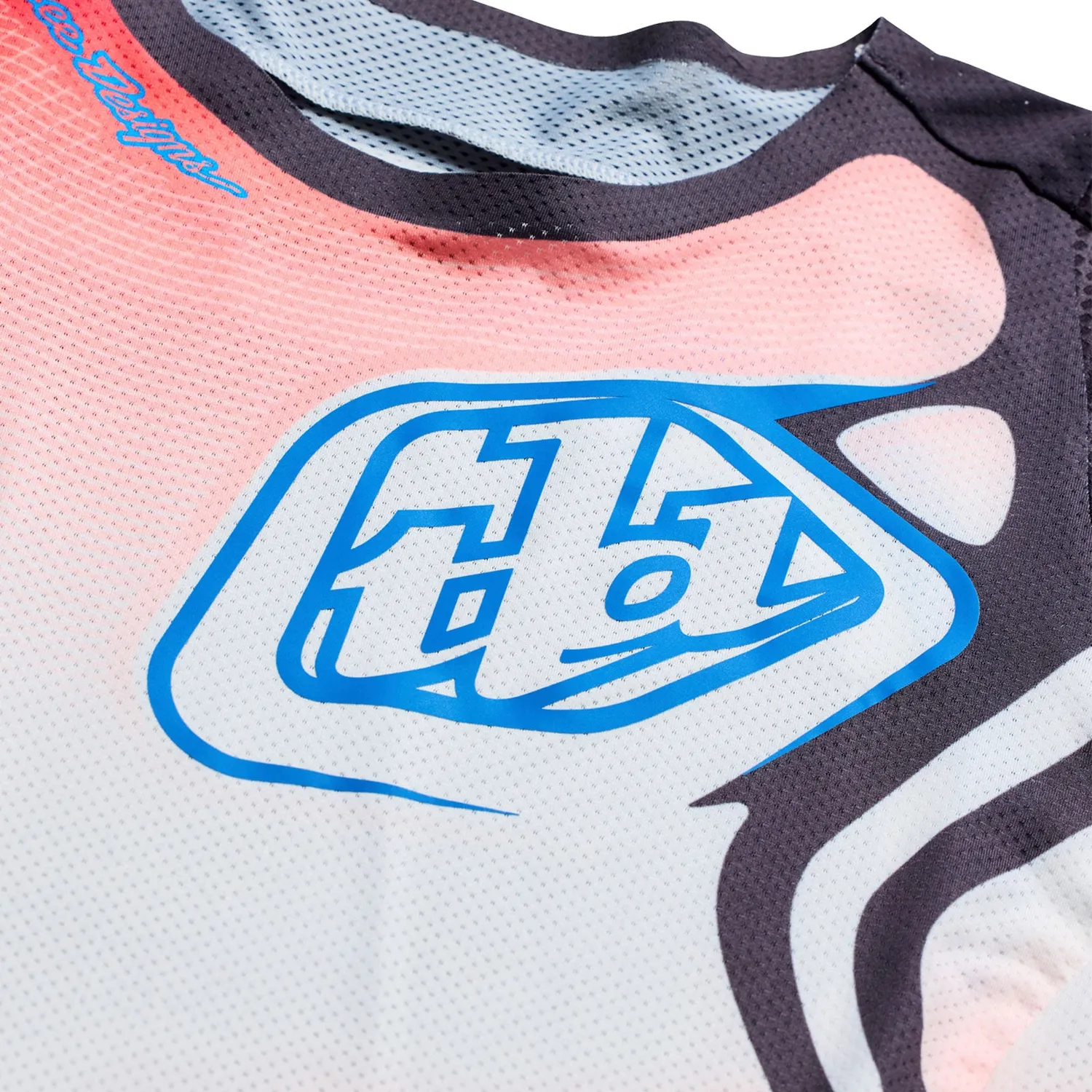 Troy Lee Designs SE Pro maglia moto bianco gunmetal