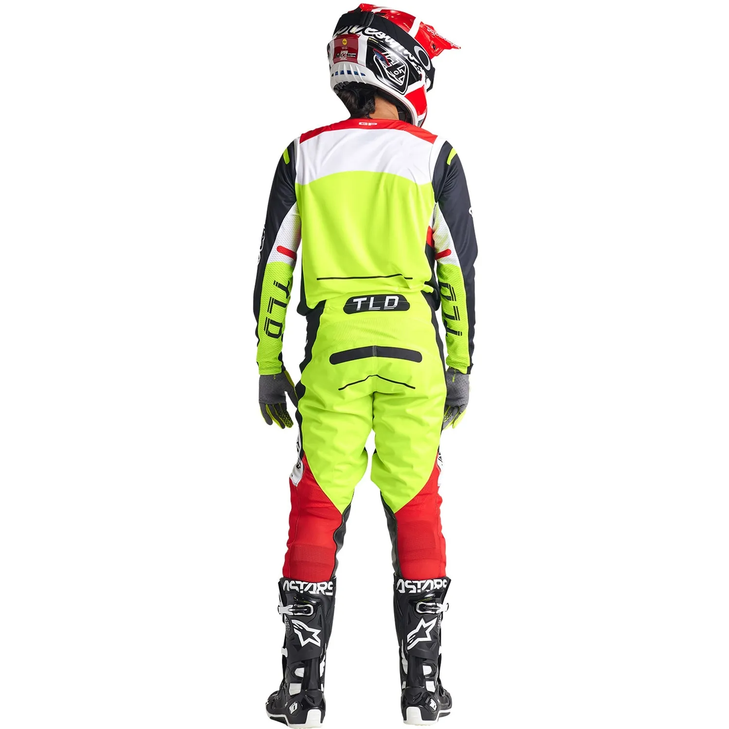 Troy Lee Designs GP Pro Jersey Blends maglia moto Bianco Rosso elasticizzata