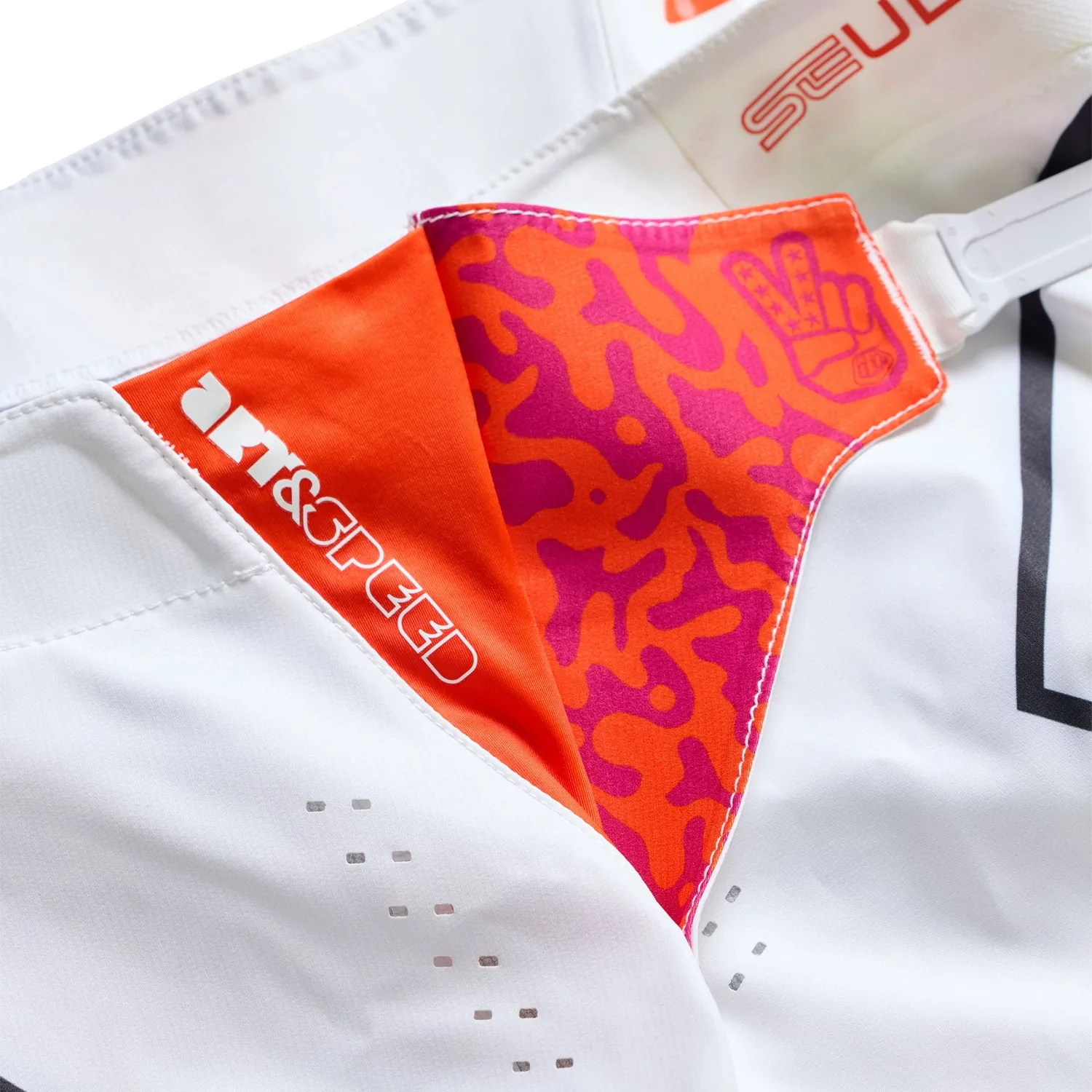 Troy Lee Designs SE Ultra Proton White pantaloni moto stretch