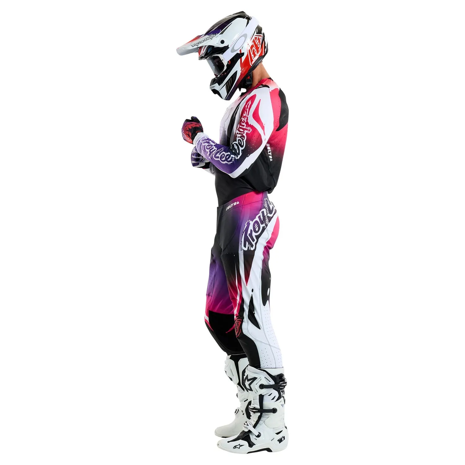 Troy Lee Designs SE Ultra maglia moto Nero Viola race