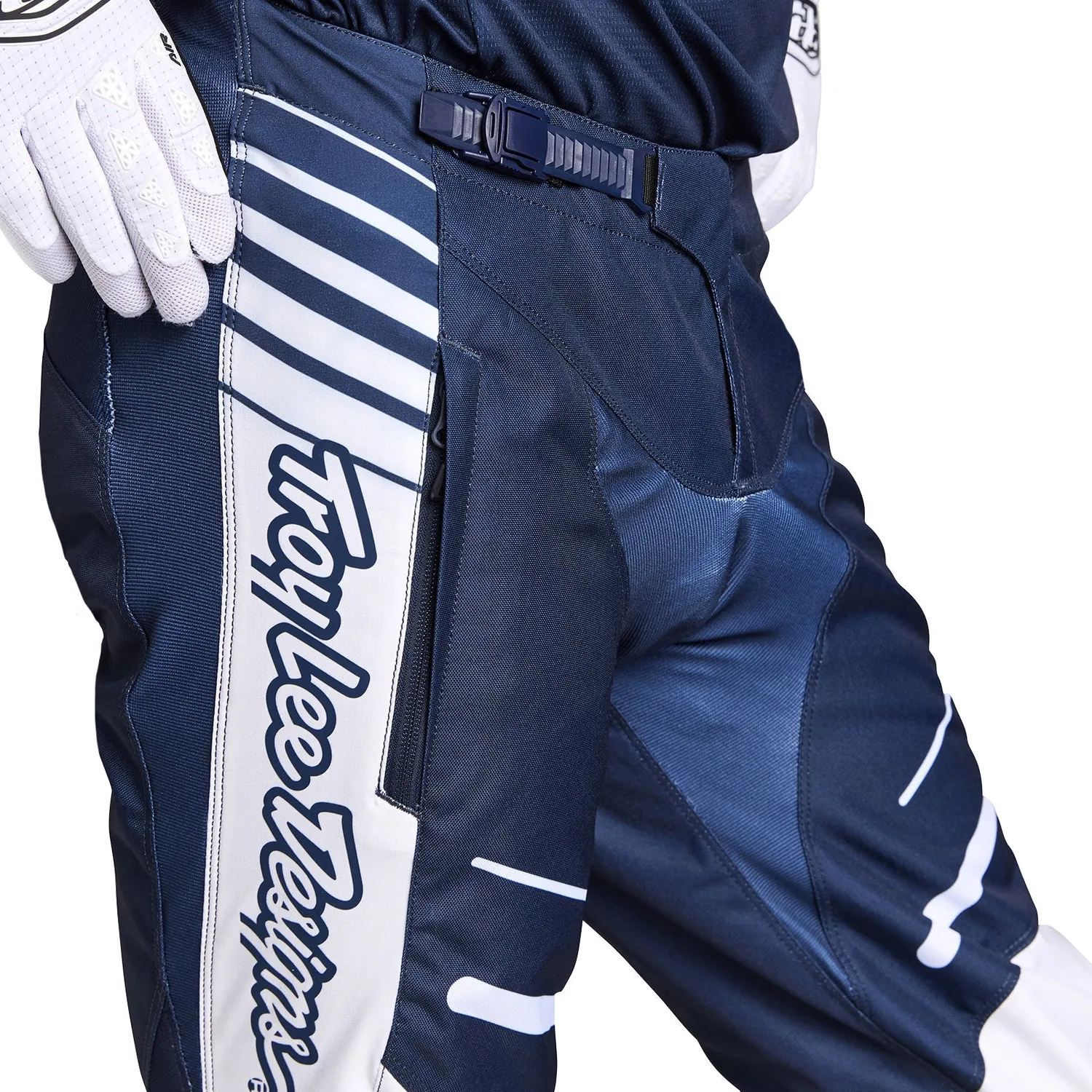 Troy Lee Designs GP Pro pantalone moto navy arancio