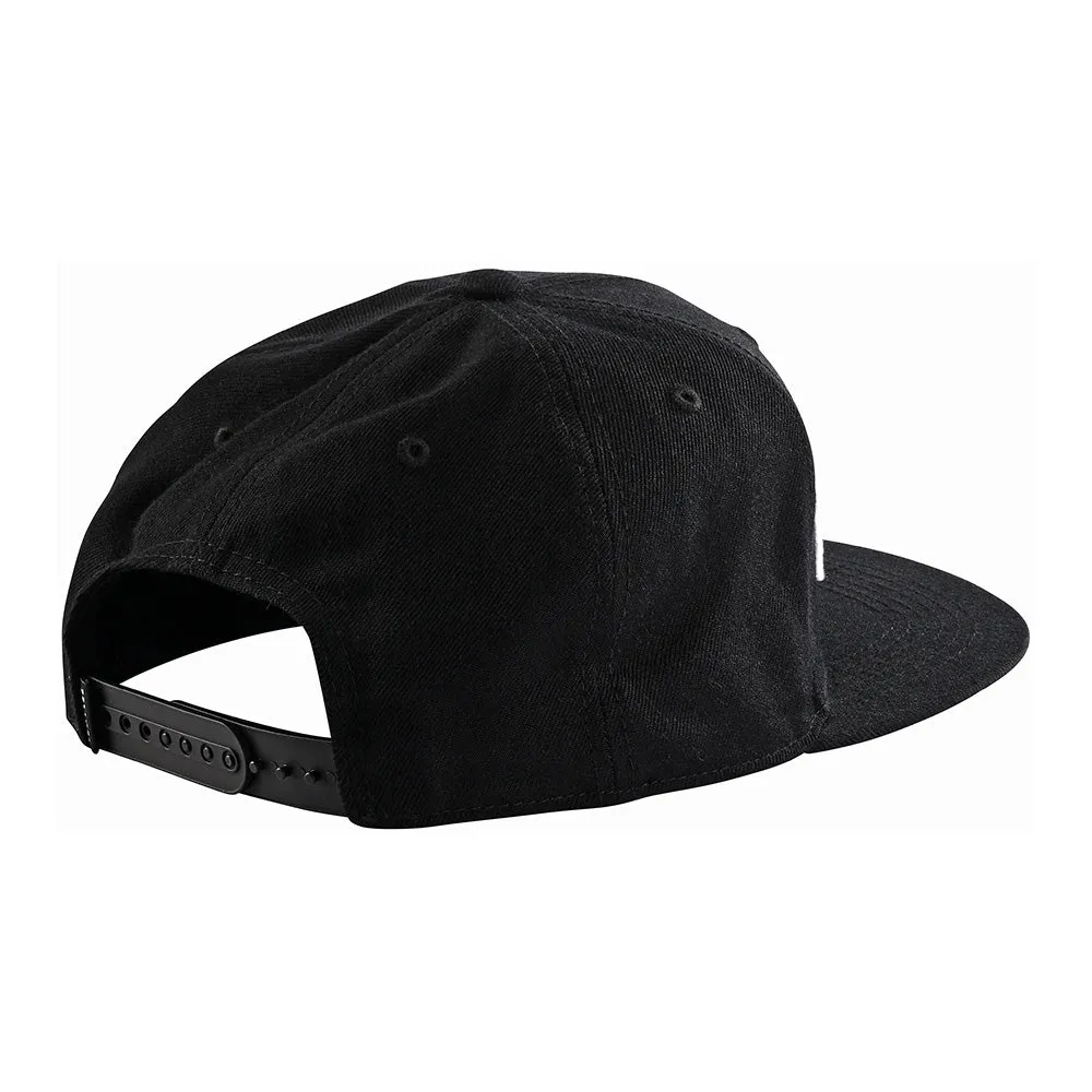 Troy Lee Designs Signature Cappellino Snapback Nero Bianco