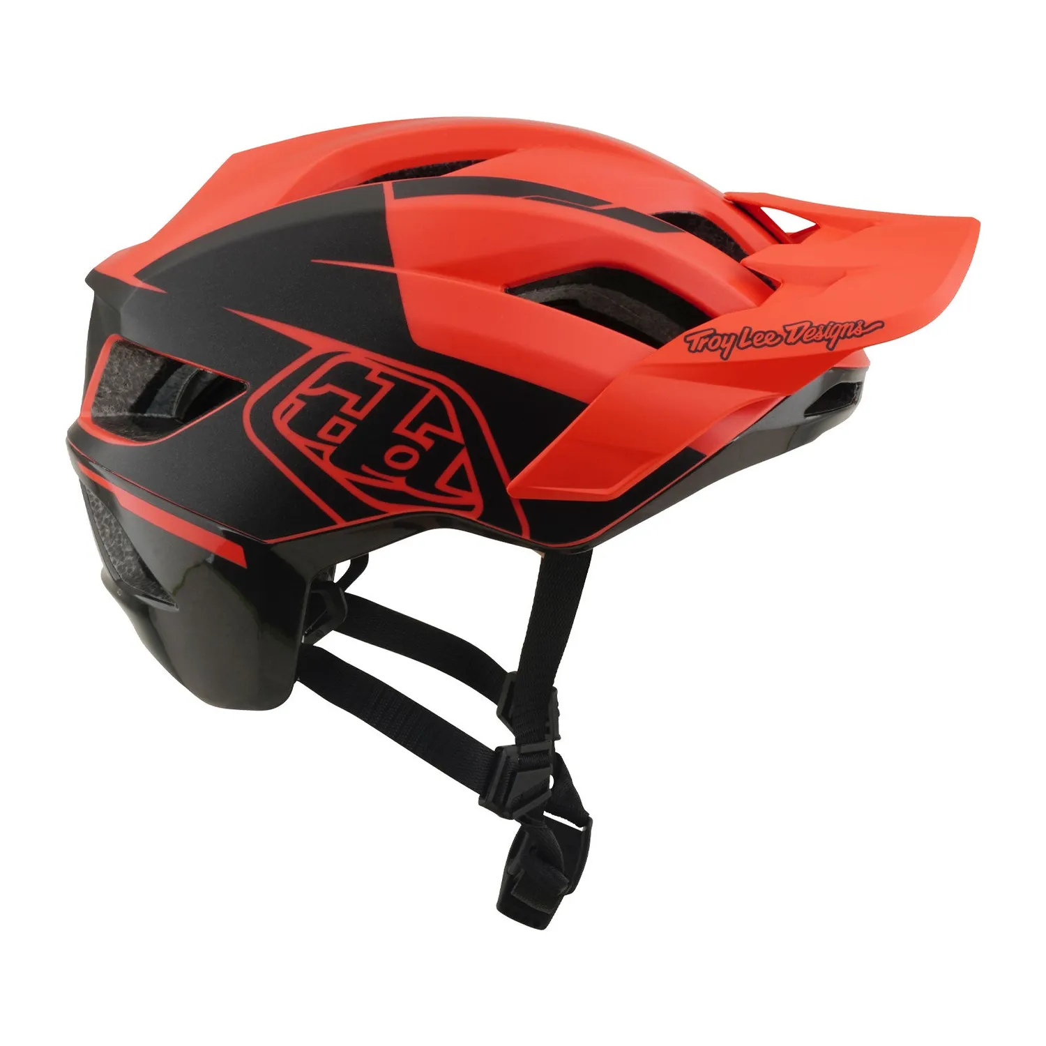 Troy Lee Designs Flowline SE casco mtb Coral Charcoal con MIPS