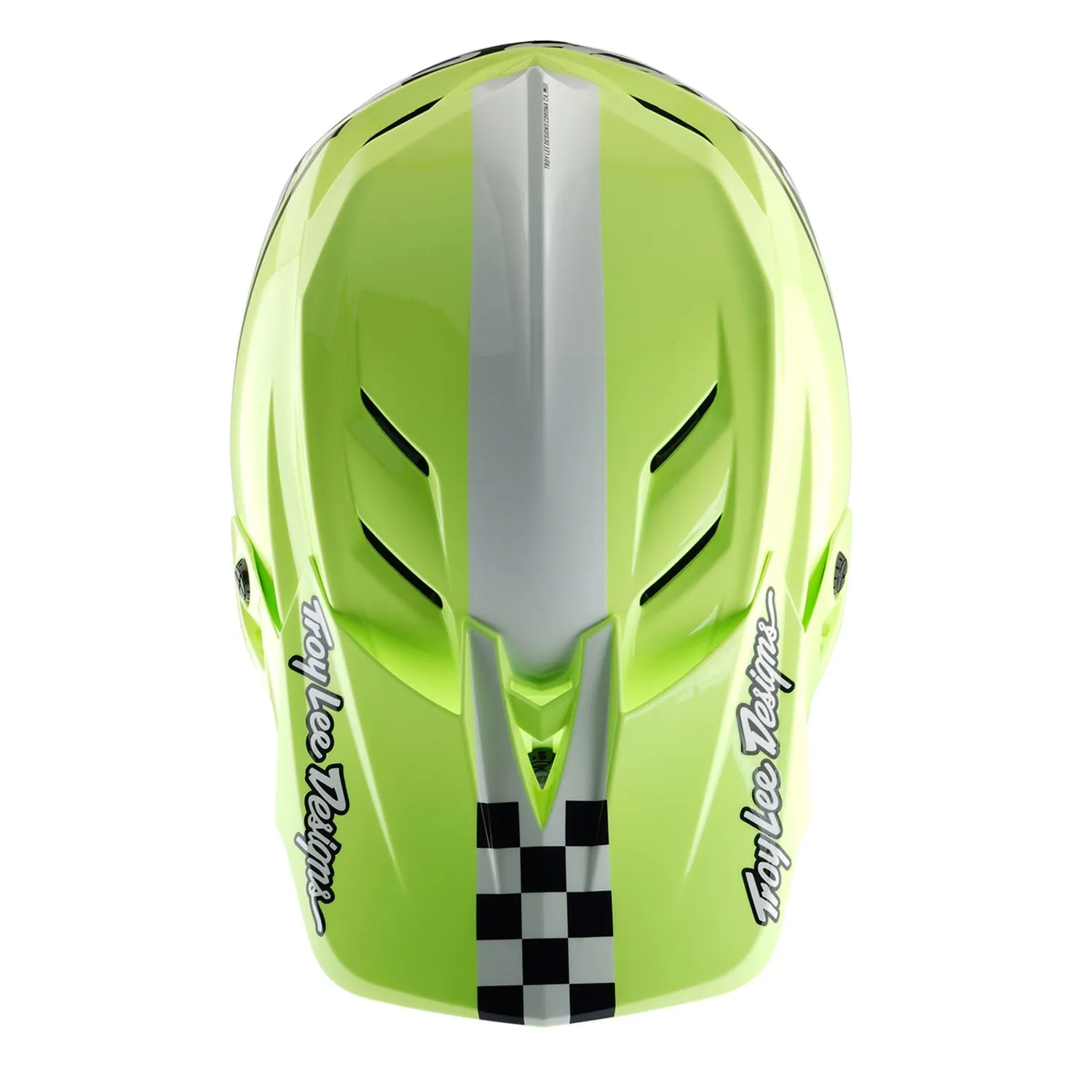 Troy Lee Designs D4 Polyacrylite MIPS casco mtb navy giallo