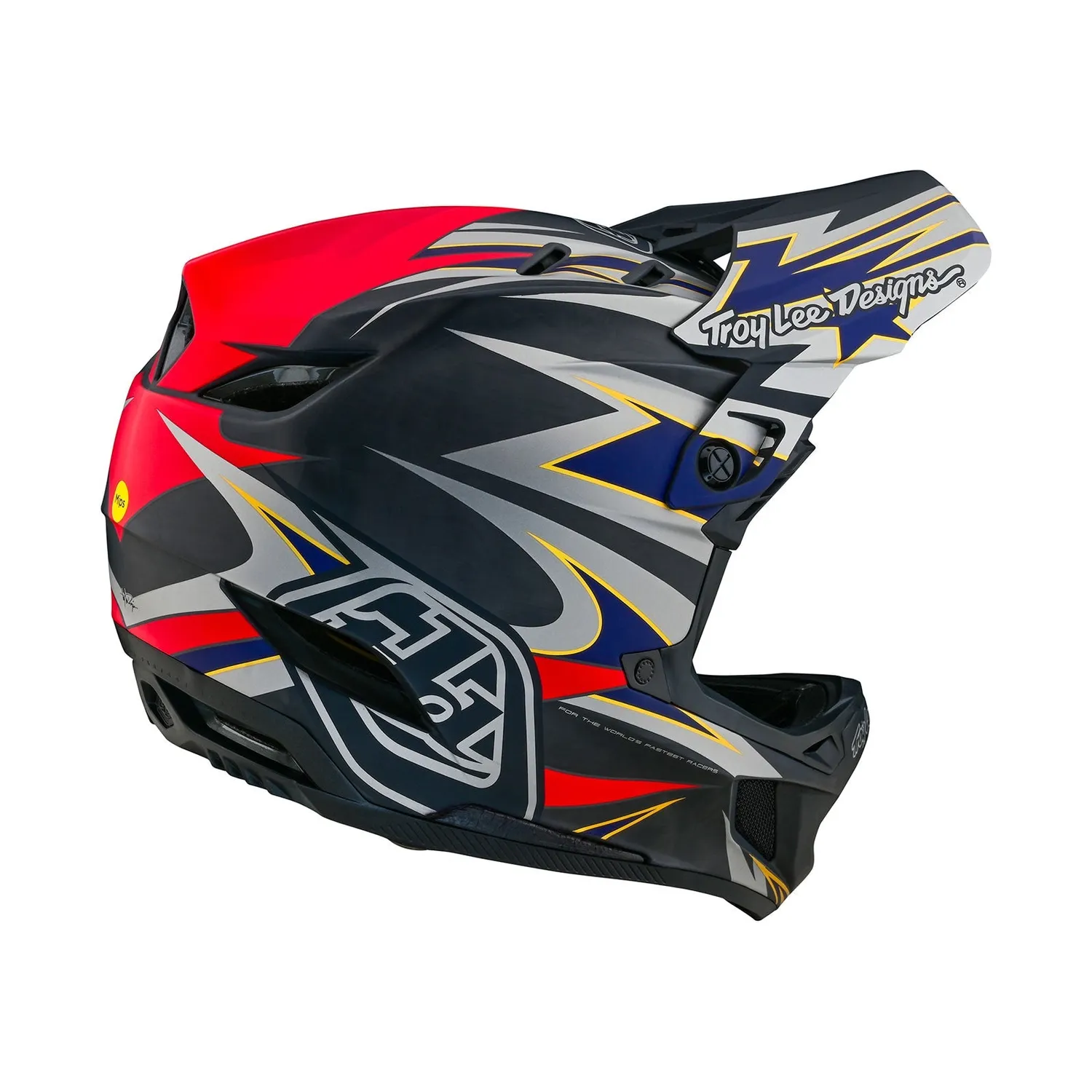 Troy Lee Designs D4 Carbon MIPS casco integrale grigio downhill