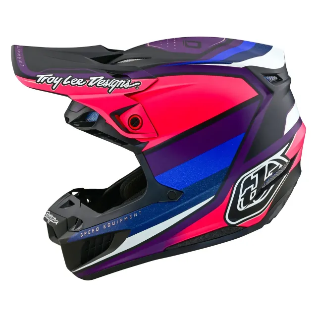 Troy Lee Designs SE5 Composite MIPS casco cross nero viola