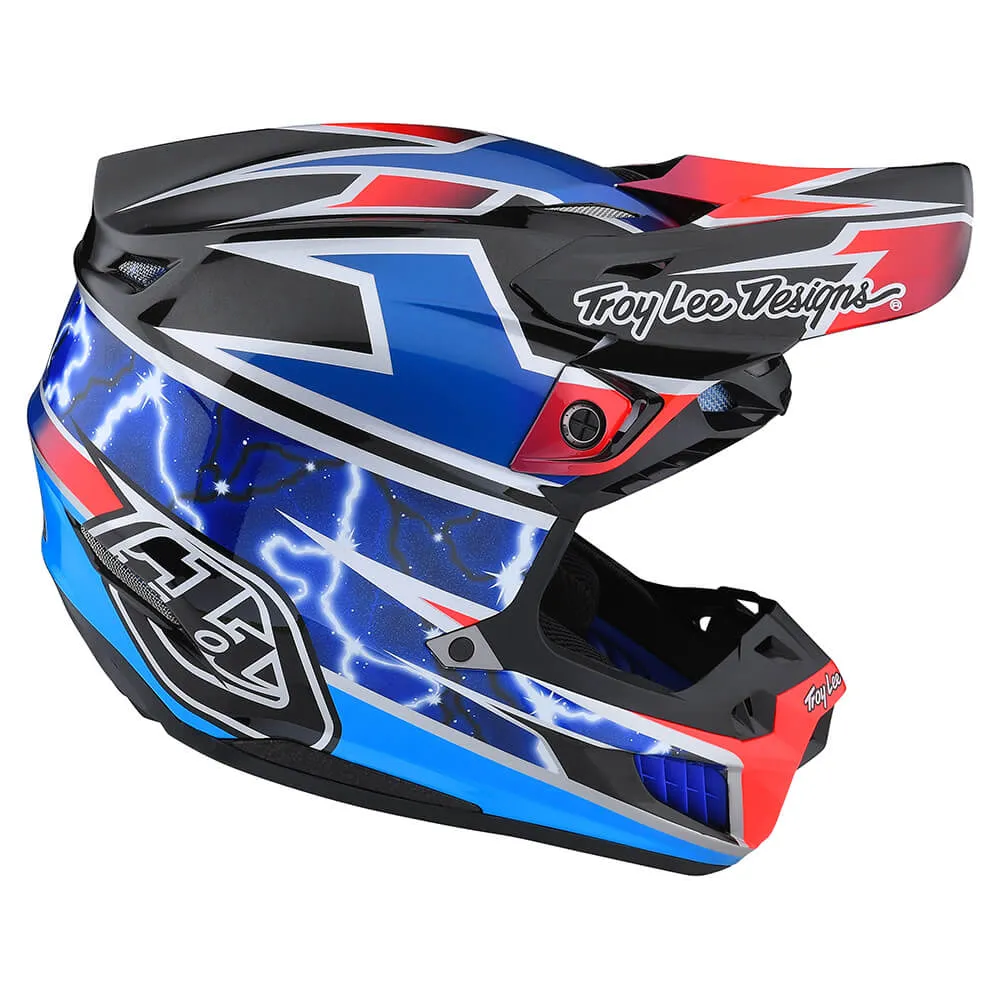 Troy Lee Designs SE5 Composite Lightning casco cross blu MIPS