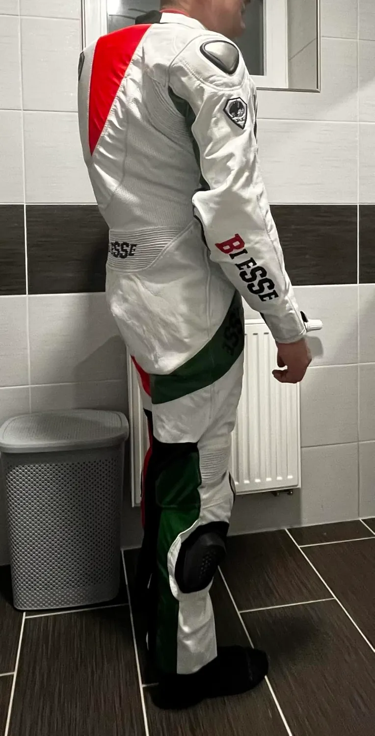Bi Esse tuta moto pelle bovina intera taglia XL