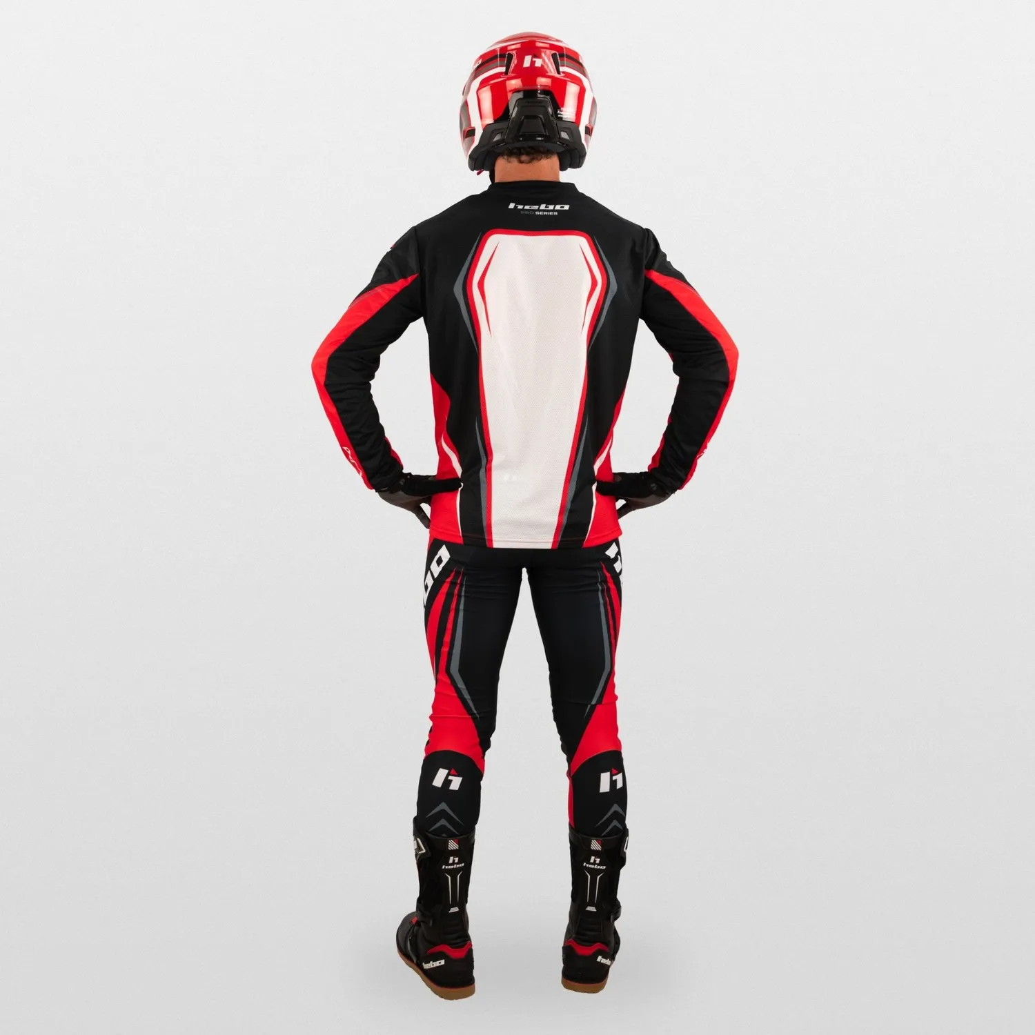 Hebo Pro Trial Classic maglia trial rossa traspirante