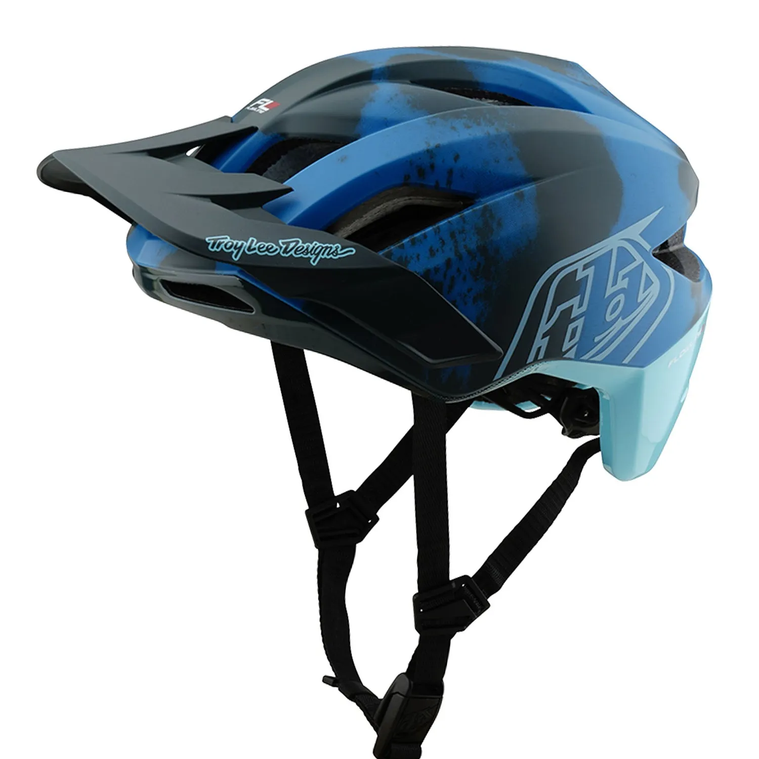 Troy Lee Designs Flowline SE Badge Camo MIPS casco Blue
