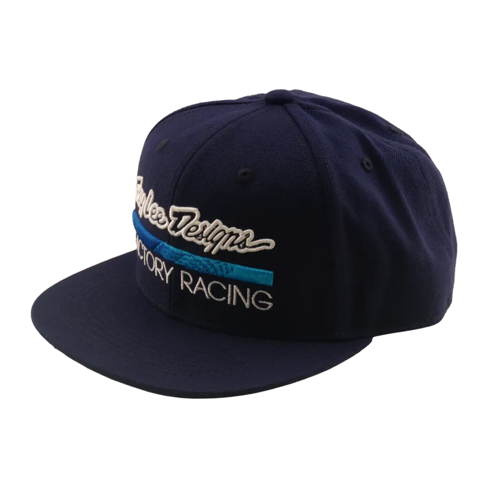 Troy Lee Designs Factory Racing cappellino snapback navy blue