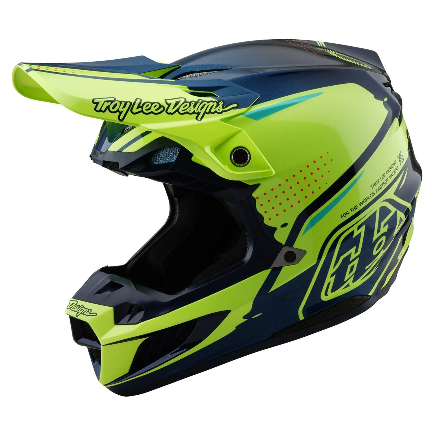 Troy Lee Designs SE5 Composite Drip casco moto MIPS giallo