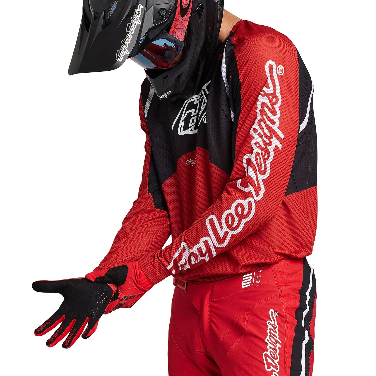 Troy Lee Designs SE Pro Air Pinned maglia moto rossa ventilata