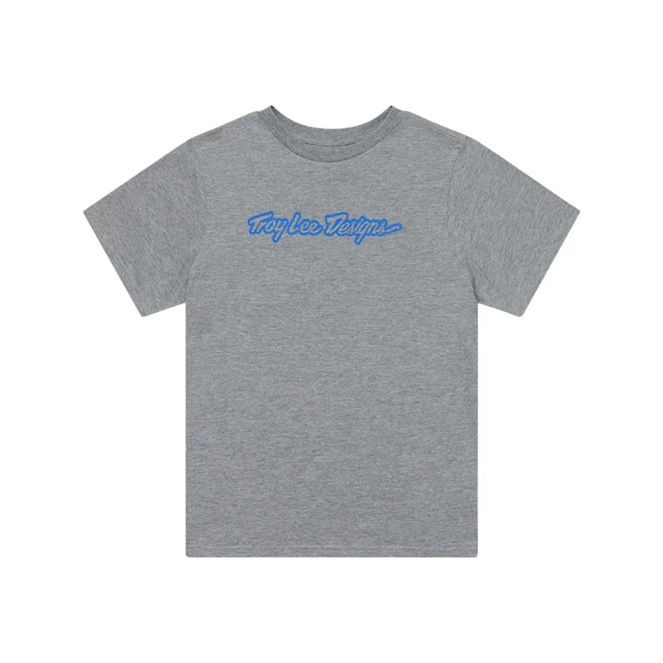 Troy Lee Designs Signature t-shirt donna Grey Heather