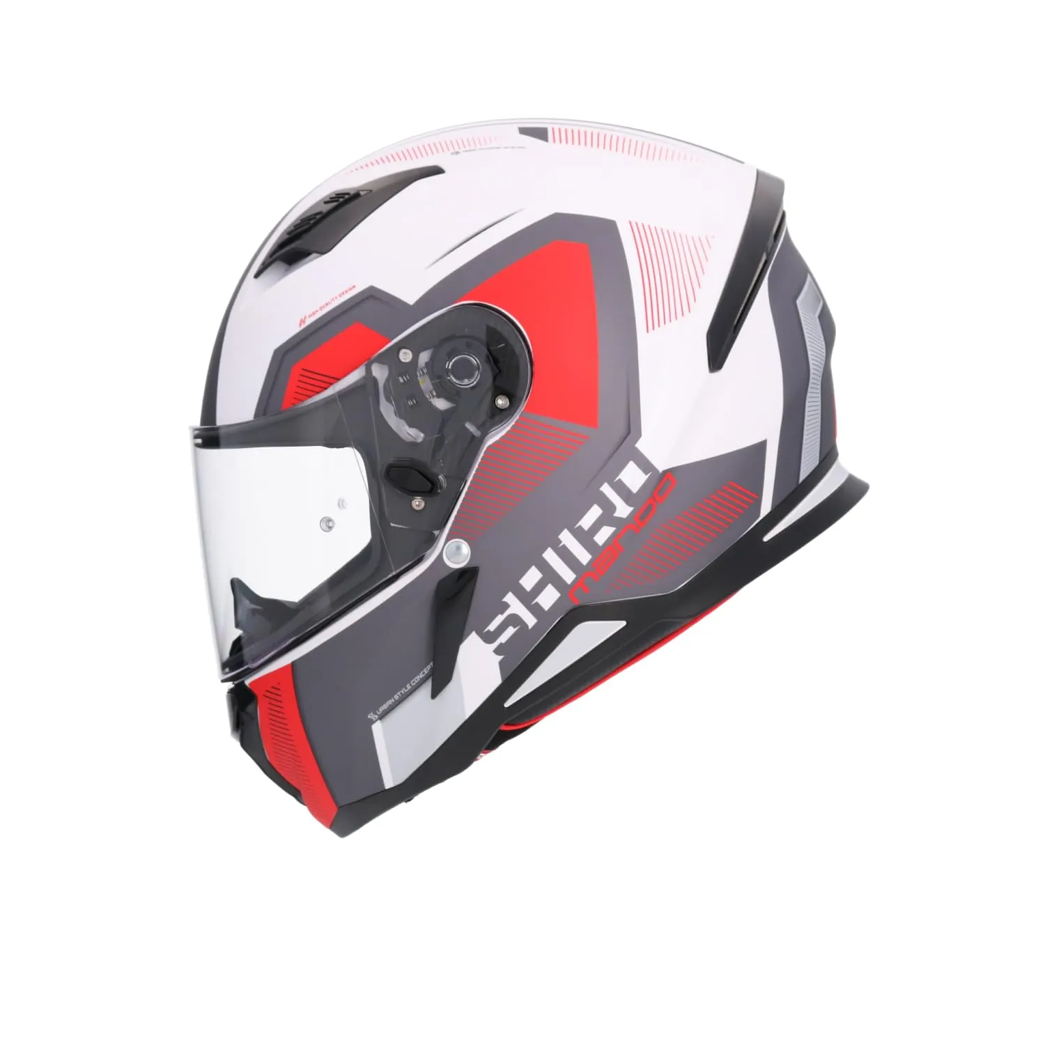 Bi Esse Cool Rider Bianco-Rosso casco integrale S