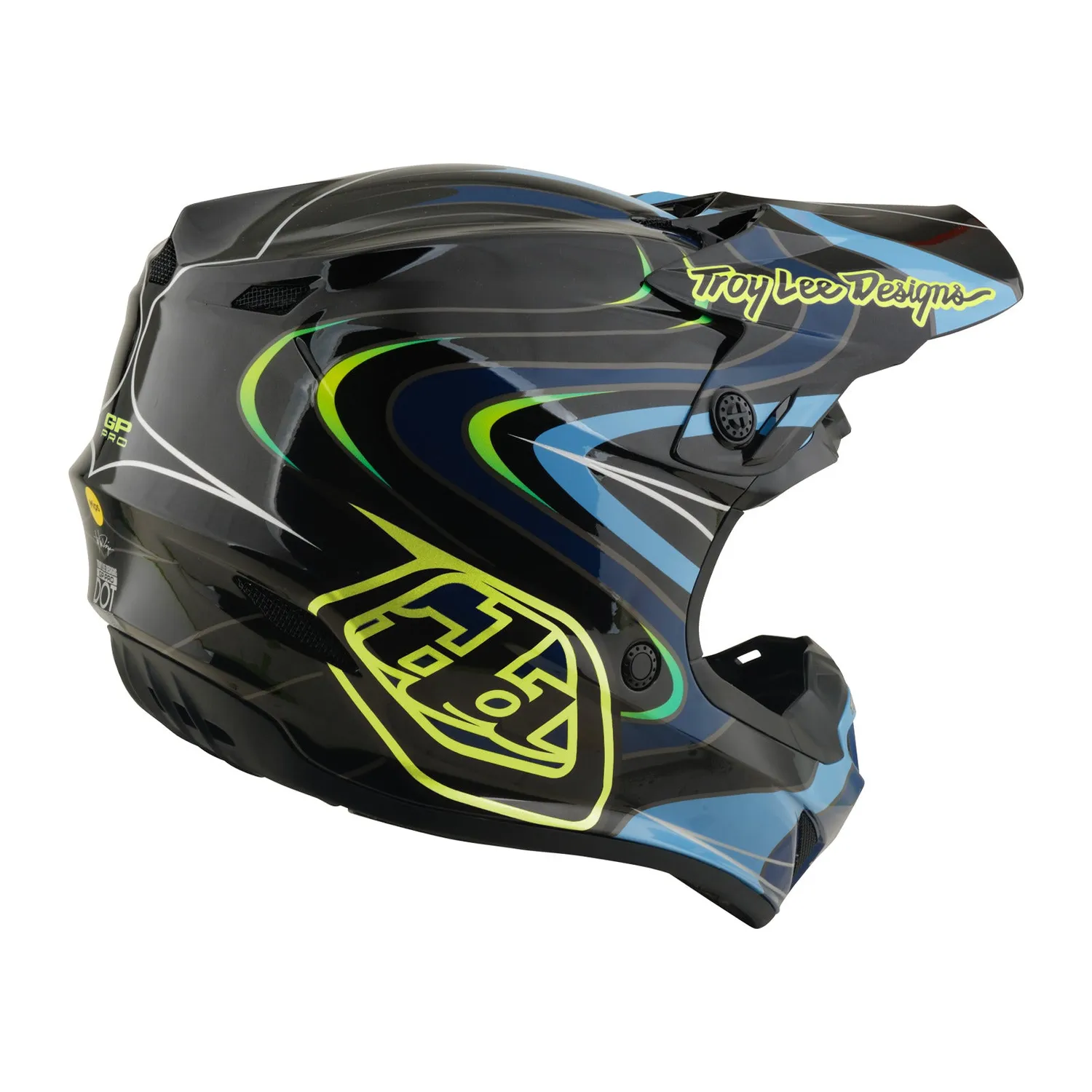 Troy Lee Designs GP Pro Slides casco moto ragazzo nero