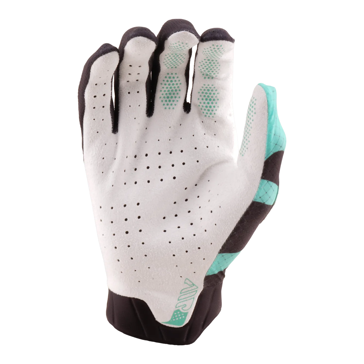 Troy Lee Designs Air guanti moto carbon teal traforati