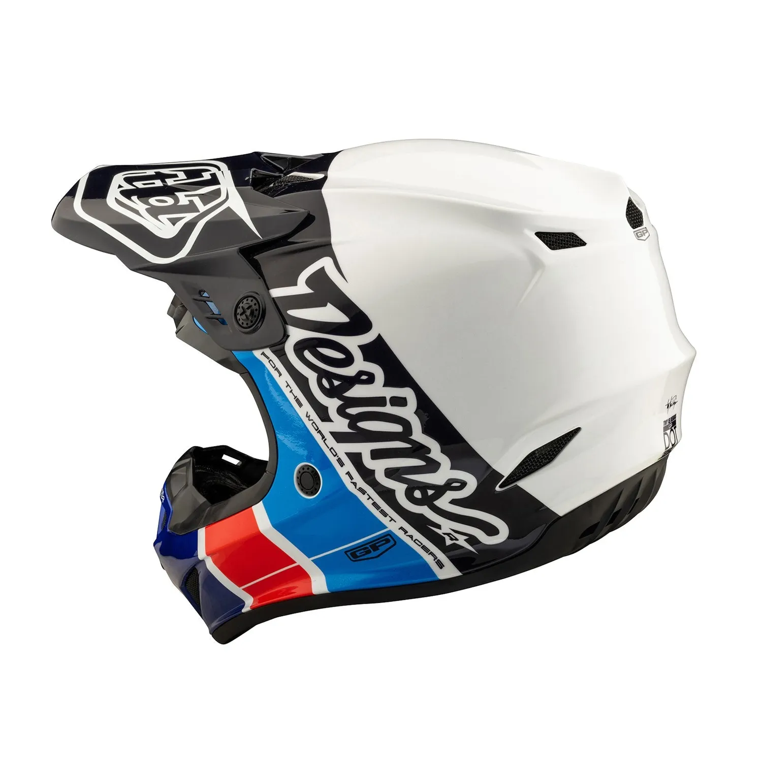 Troy Lee Designs GP Runner Blue casco moto blu
