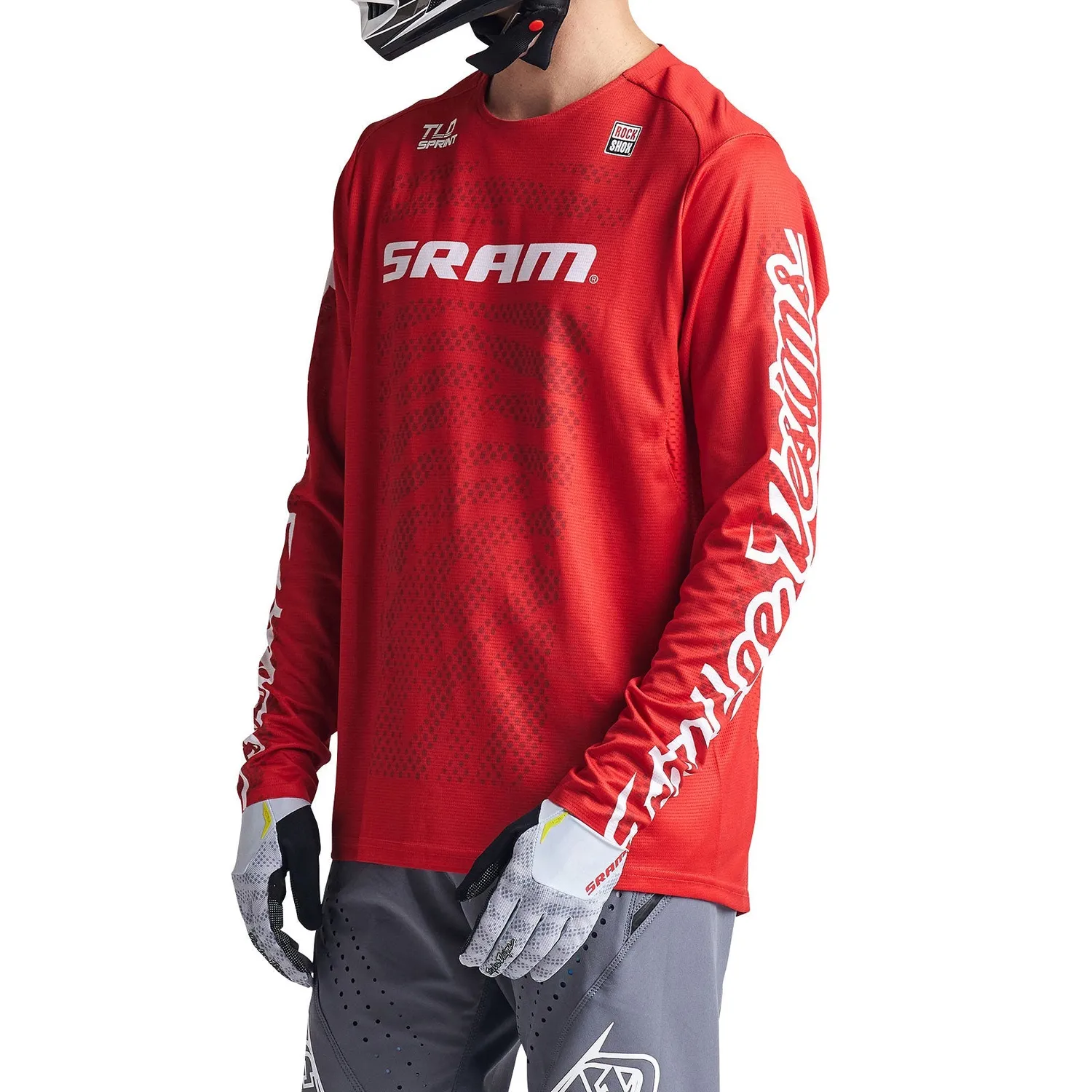 Troy Lee Designs Sprint SRAM Shifted maglia fiery red
