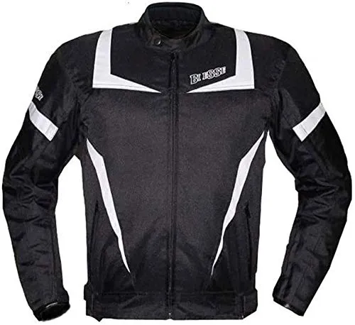 Bi Esse Rav-Biker Giacca Moto Touring XL Nero-Bianco