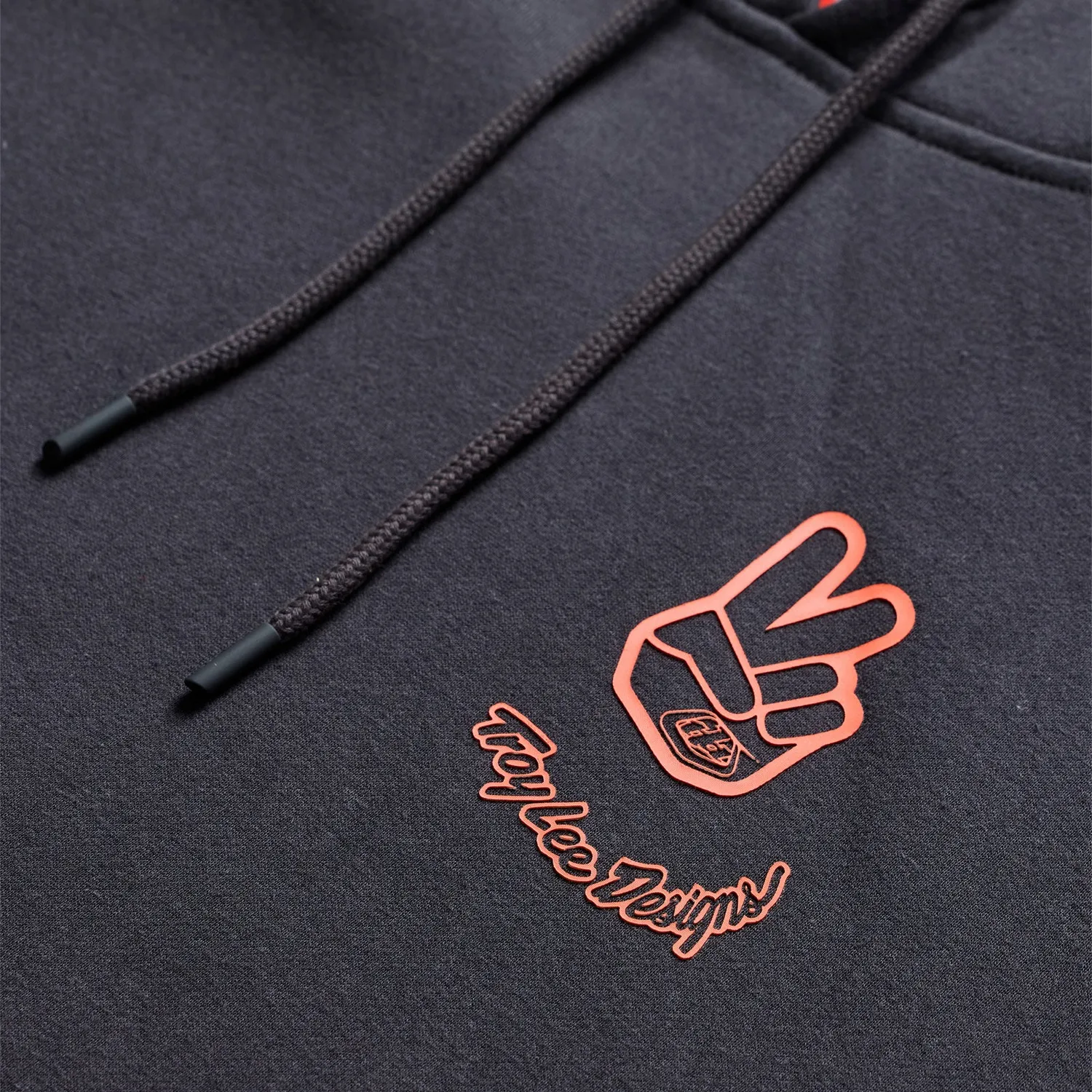 Troy Lee Designs Peace Out Felpa Cappuccio Carbon Black
