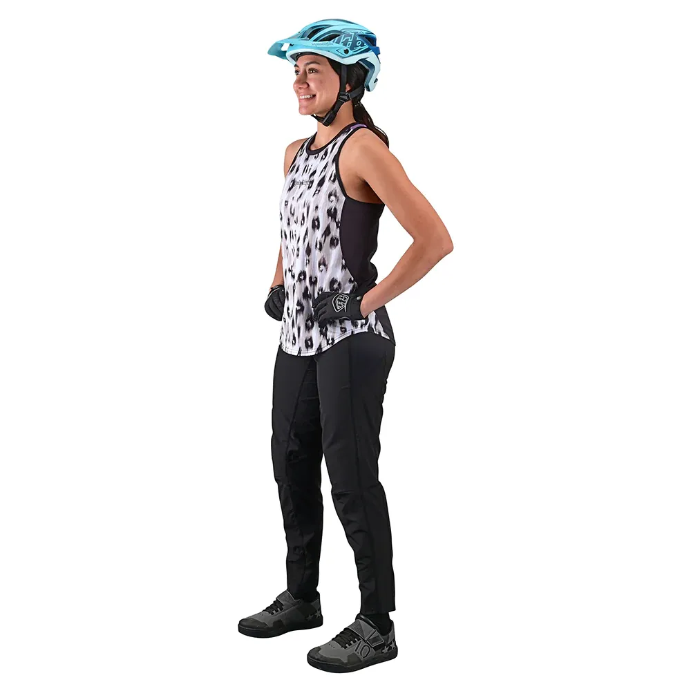 Troy Lee Designs Luxe Wild Cat canotta donna bianca traspirante