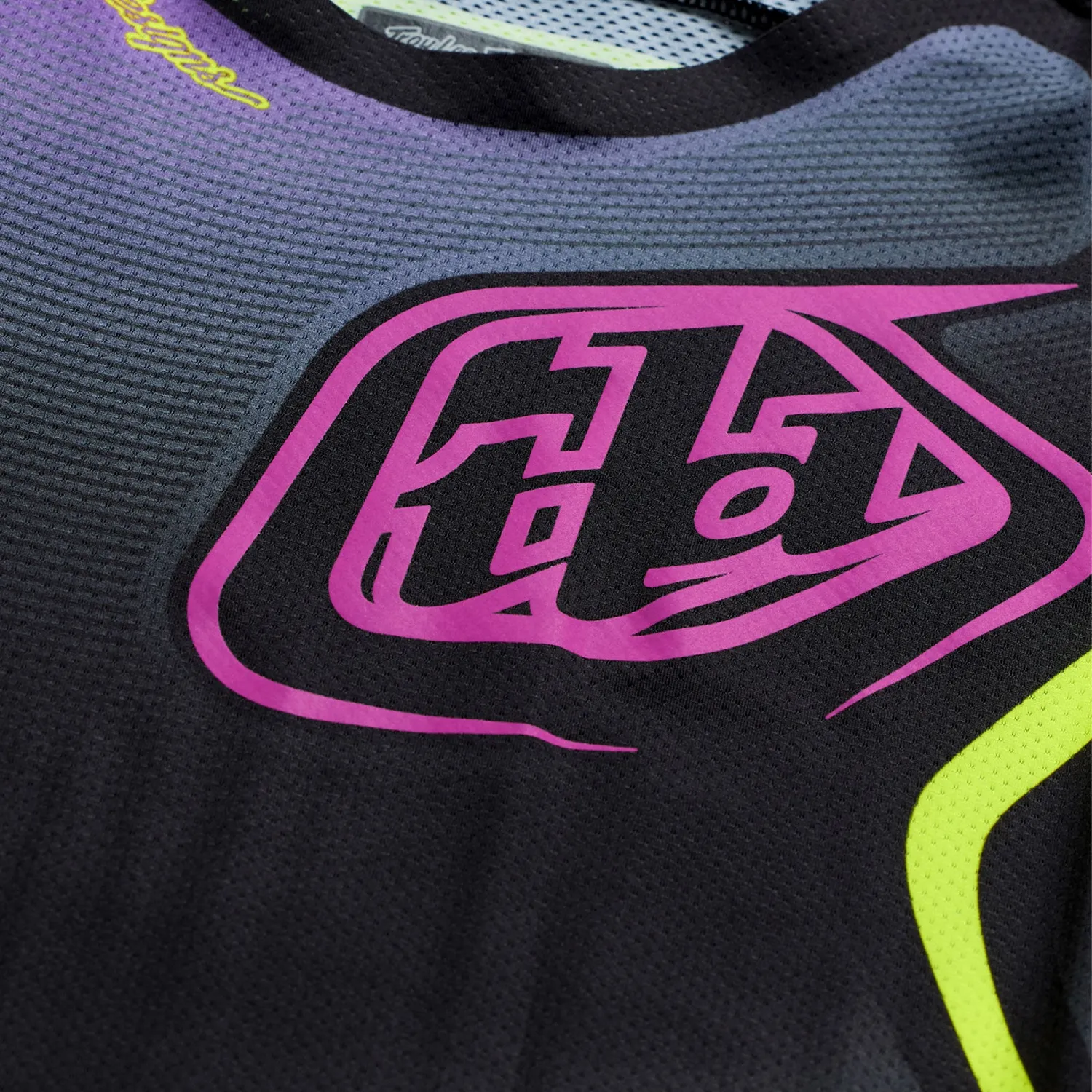 Troy Lee Designs SE Pro Wander Maglia Moto Nero Viola Traspirante