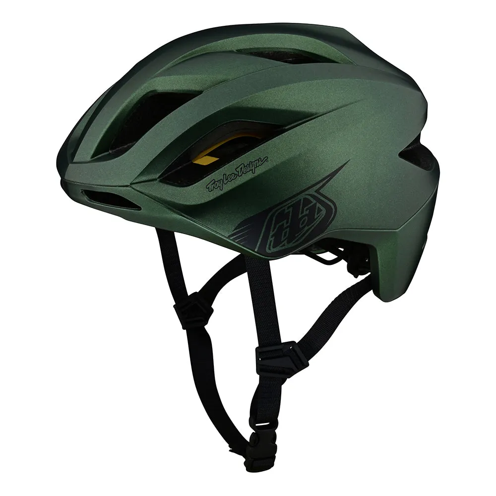 Troy Lee Designs Grail Badge casco bici Forest Green MIPS